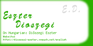 eszter dioszegi business card